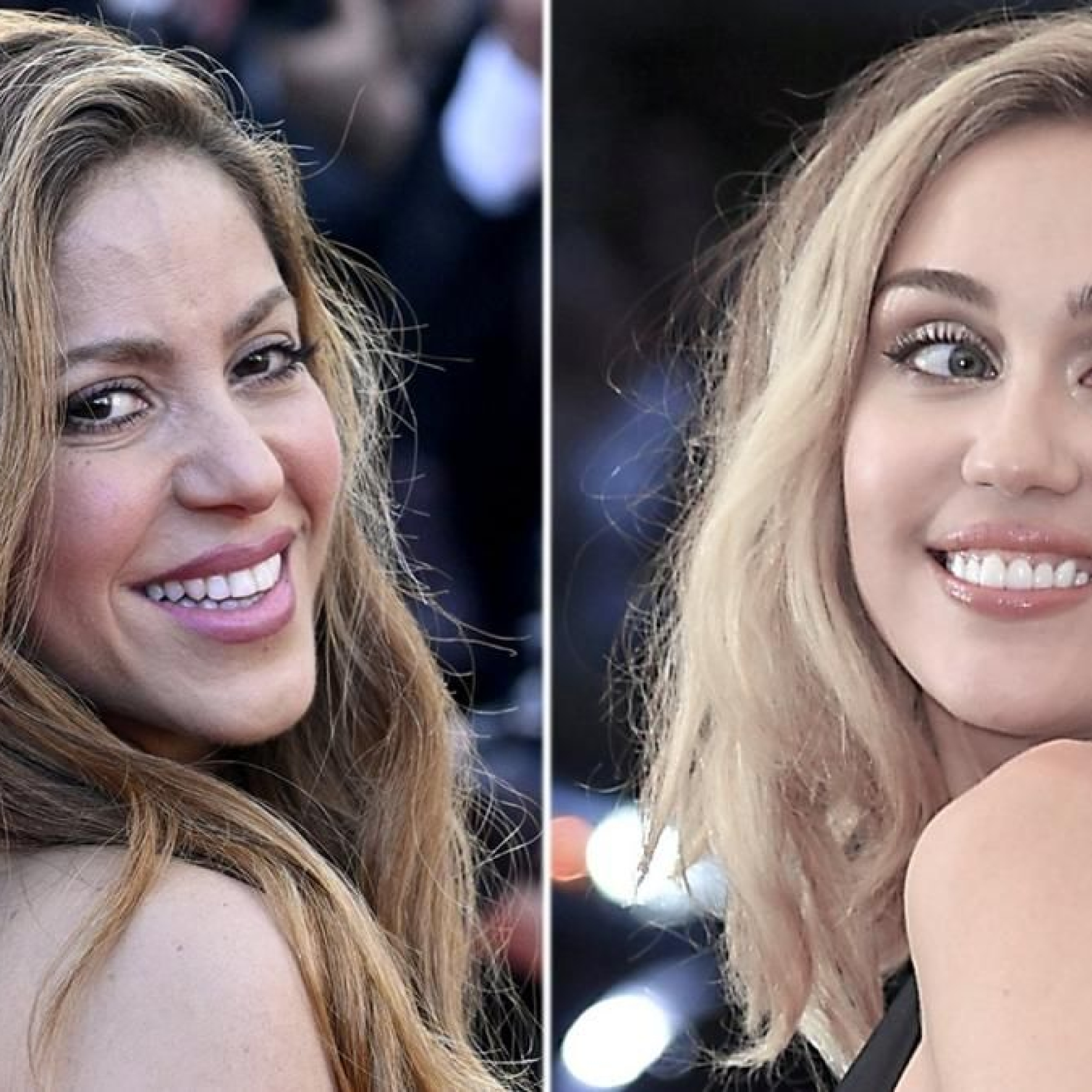 Shakira and Miley