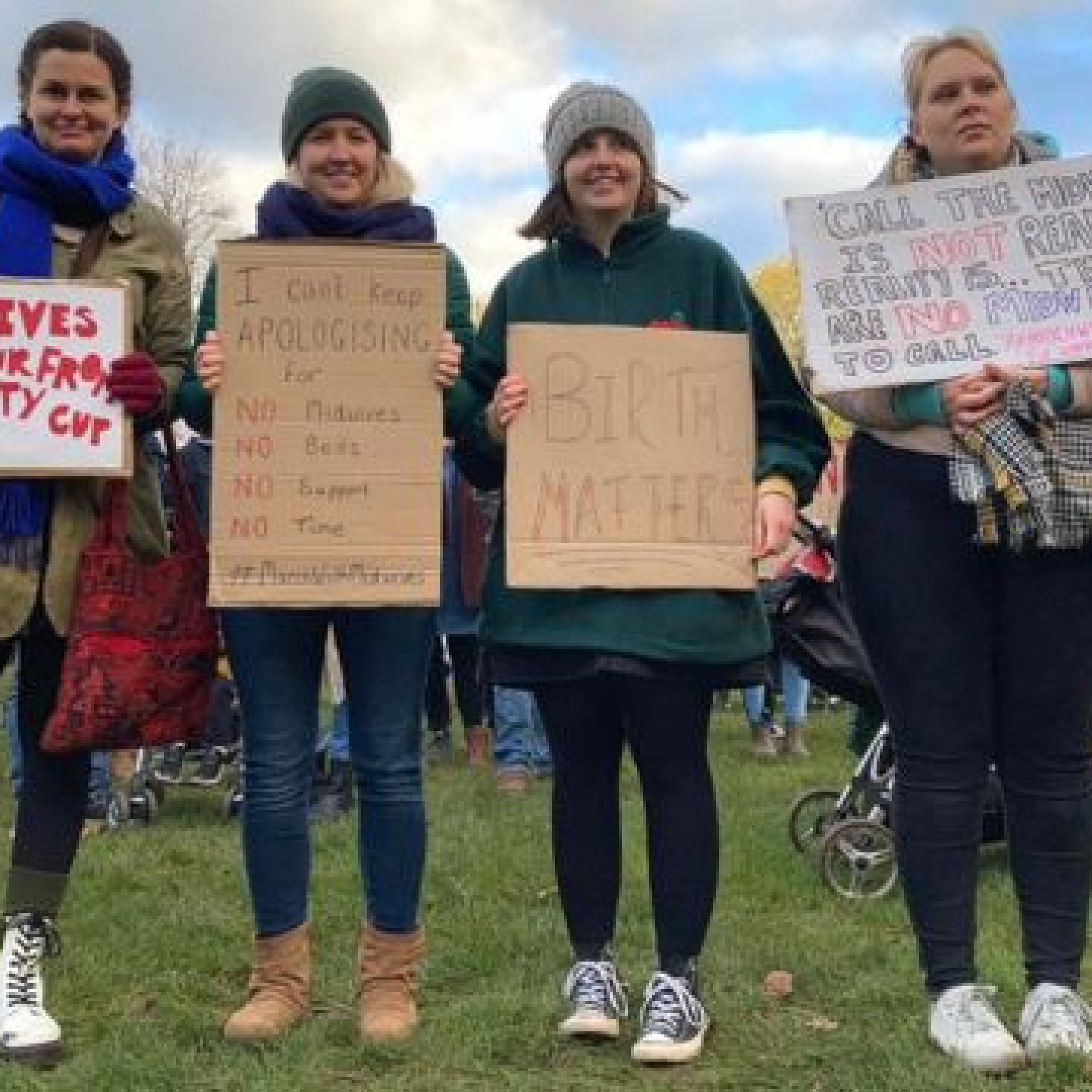 March for Midwives protest in Birmingham 
