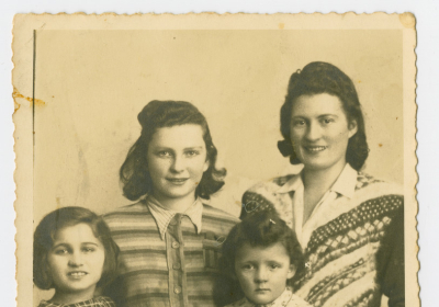 a picture of her as a child, circa 1945