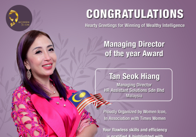 Tan Seok Hiang has bagged Managing Director of the year Award