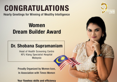 Dr. Shobana Supramaniam Has Won Women Dream Builder Award
