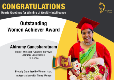 Abiramy Ganesharatnam Has Won Outstanding Women Achiever Award