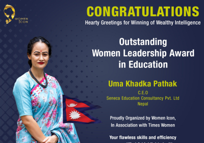 Uma Khadka Pathak Has Won Outstanding Woman Leadership Award in Education