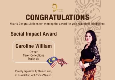  Caroline William has won Social Impact Award