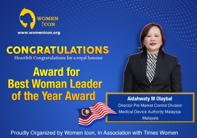 Aidahwaty M Olaybal has won Best Woman Leader of the Year Award