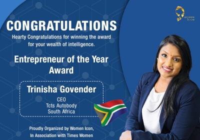 Trinisha Govender has won Entrepreneur of the Year Award